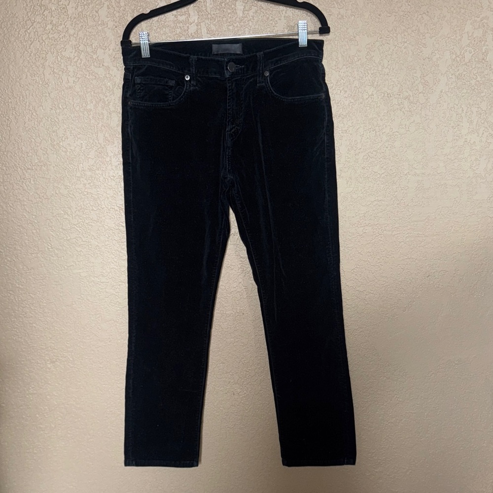 J Brand Tyler Black Velvety Jeans